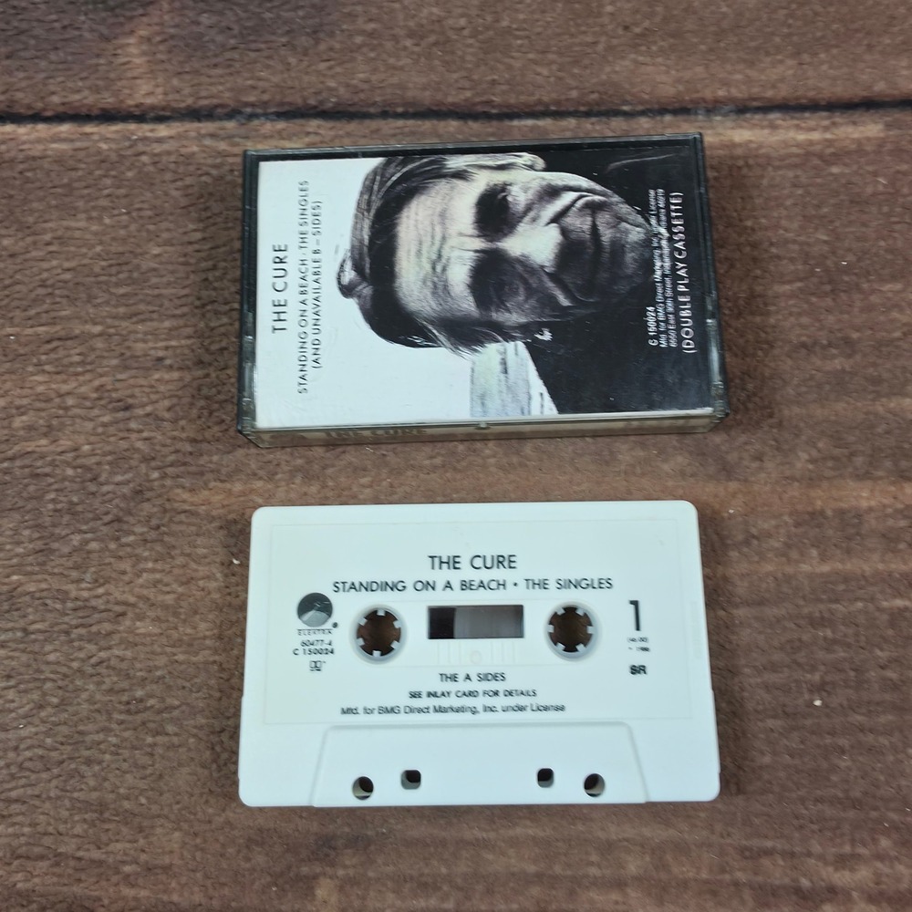 The Cure Standing on a Beach Cassette OS White Good Double Play B-Sides